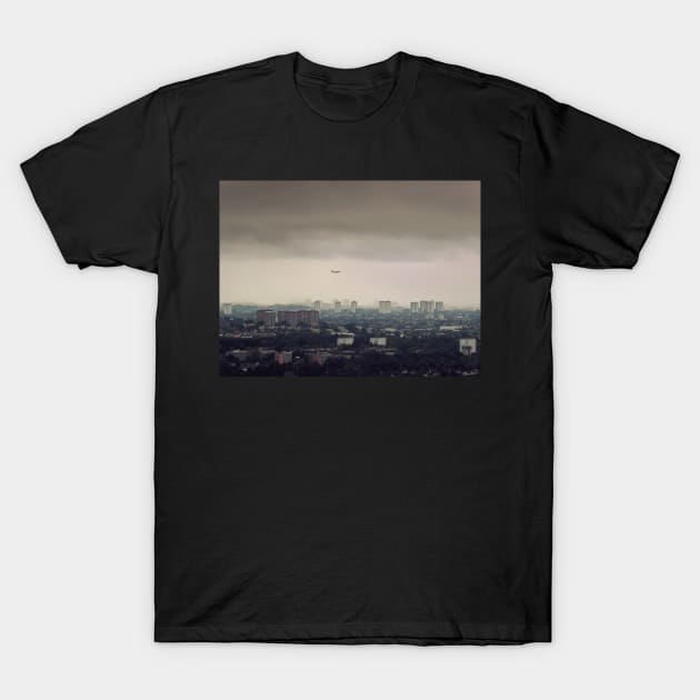 Glasgow Skyline from the West T-Shirt by BethsdaleArt